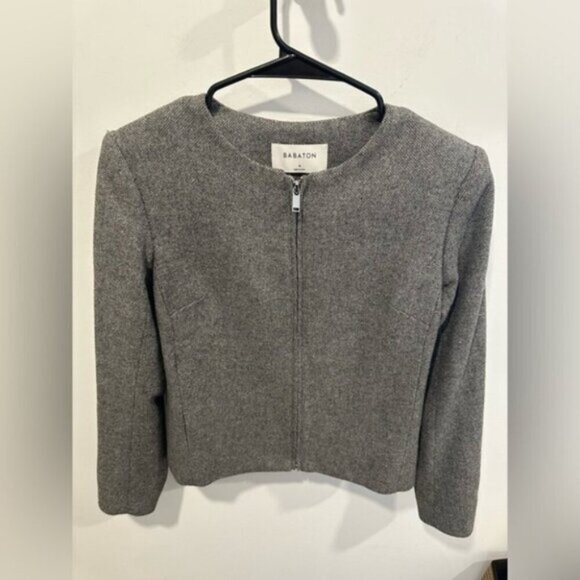 ⭐️ Like new- BABATON BOWMAN WOOL BLEND FULL ZIP BLAZER JACKET - Picture 2 of 8